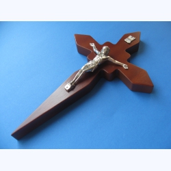 Krzyż drewniany ciemny brąz 25,5 cm JB 9 - 50%